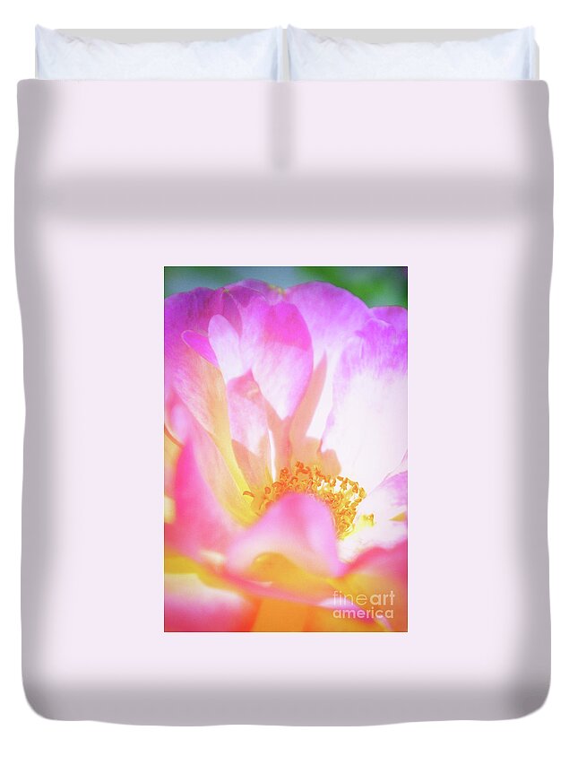 Garden Duvet Cover featuring the photograph Layers of Happiness by Becqi Sherman