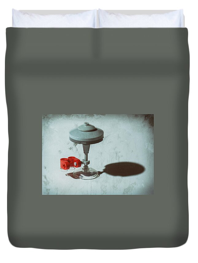 Background Duvet Cover featuring the photograph Lego Star Wars Cloud City Messy by Scott Lyons