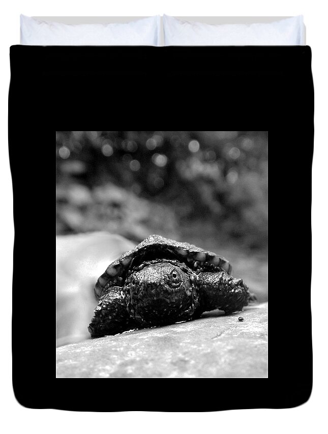 Snapping Duvet Cover featuring the photograph Lil Snapper by Danielle R T Haney