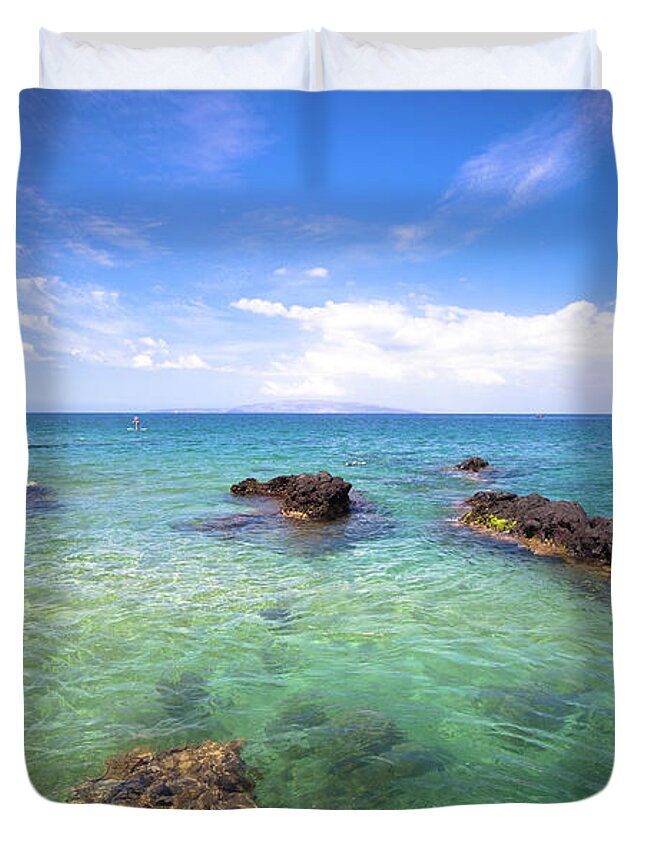 Scenics Duvet Cover featuring the photograph Liquid Green by Www.kimbajorekphotography.com