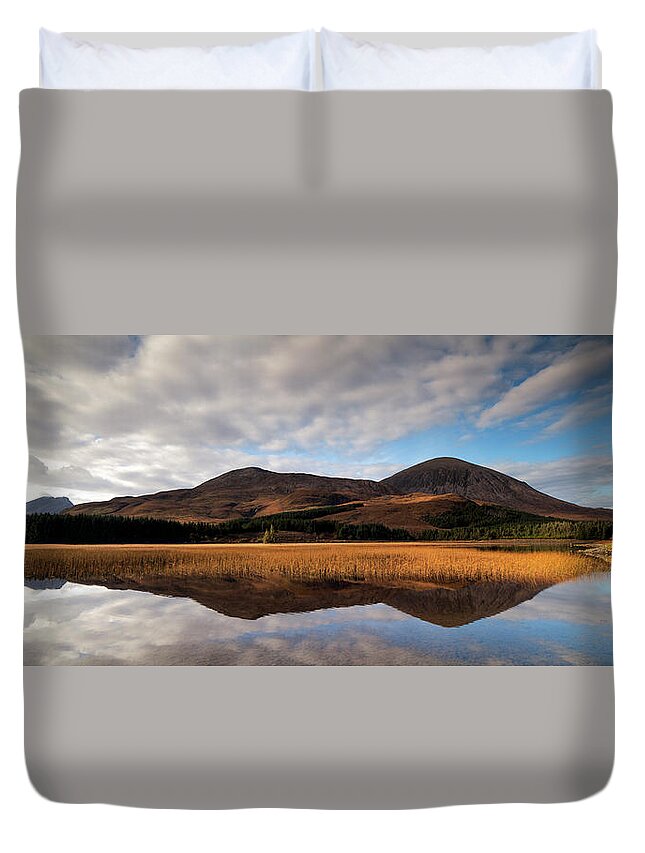 Tranquility Duvet Cover featuring the photograph Loch Cill Chroisd, Skye by Doug Chinnery
