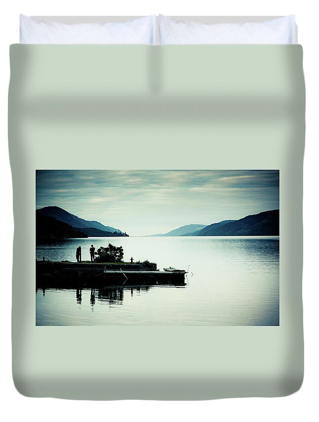 Scenics Duvet Cover featuring the photograph Loch Ness by Andrewjshearer