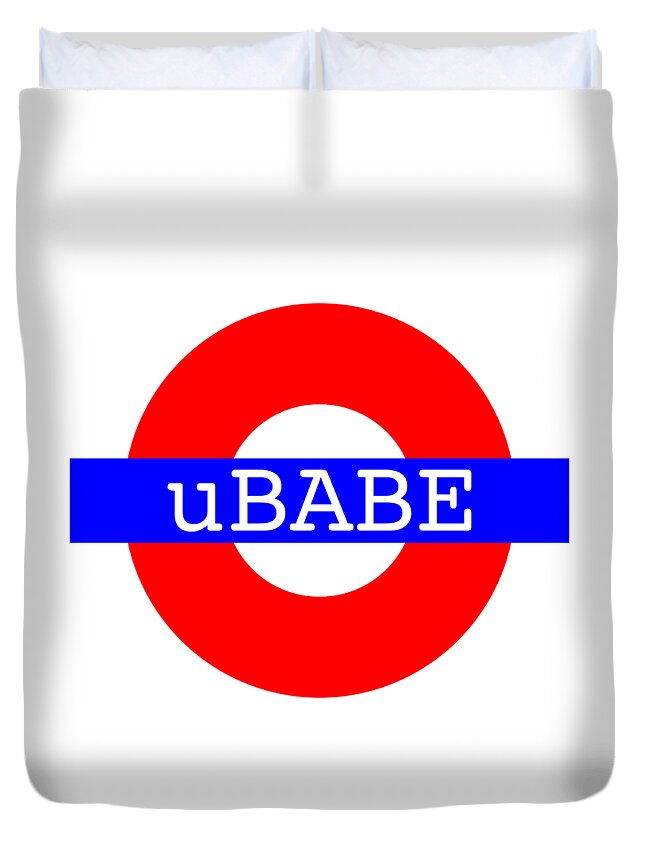 Ubabe Tube Style Duvet Cover featuring the digital art London Style by Ubabe Style