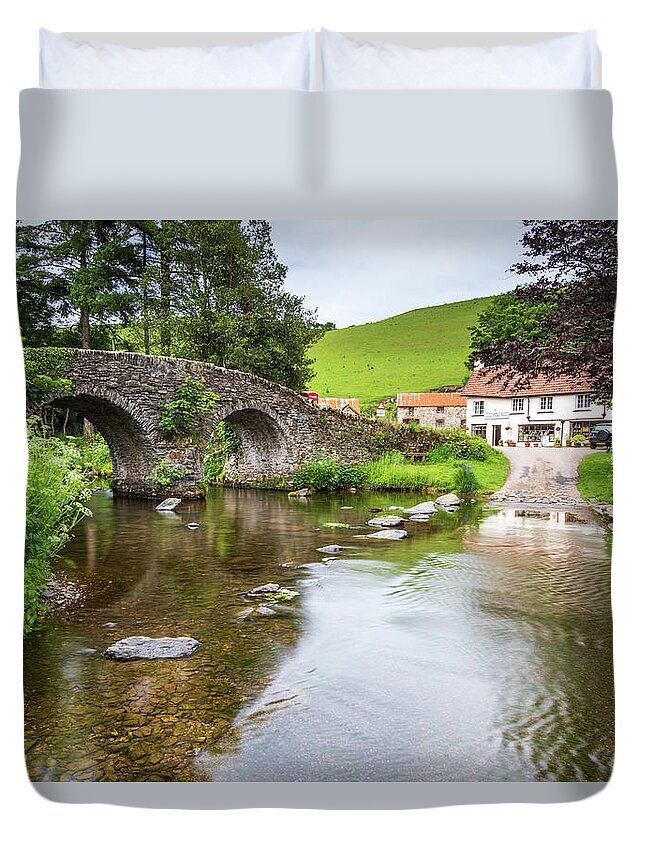 Agriculture Duvet Cover featuring the photograph Lorna Doone Farm by Chris Smith
