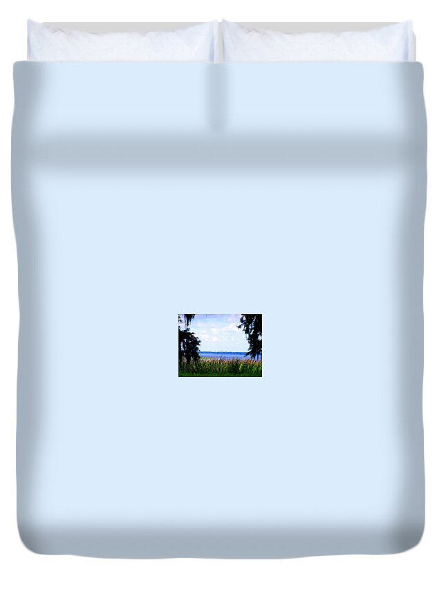  Duvet Cover featuring the photograph Lovely Lake by Lindsey Floyd