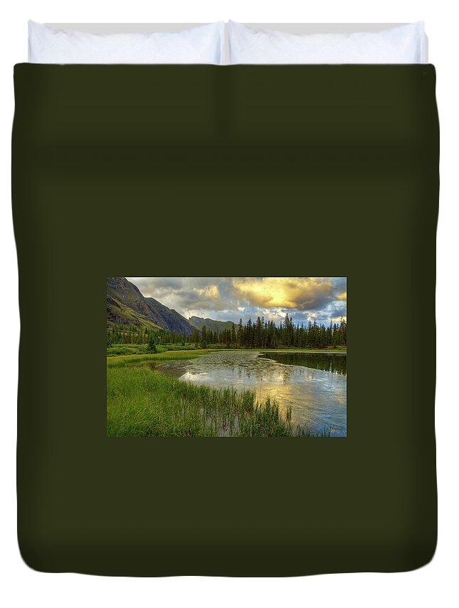 Tranquility Duvet Cover featuring the photograph Lower Ice Lake Basin by A. V. Ley