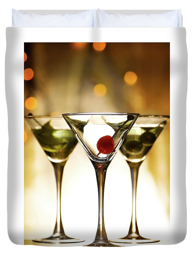 Cherry Duvet Cover featuring the photograph Martini by Svetikd