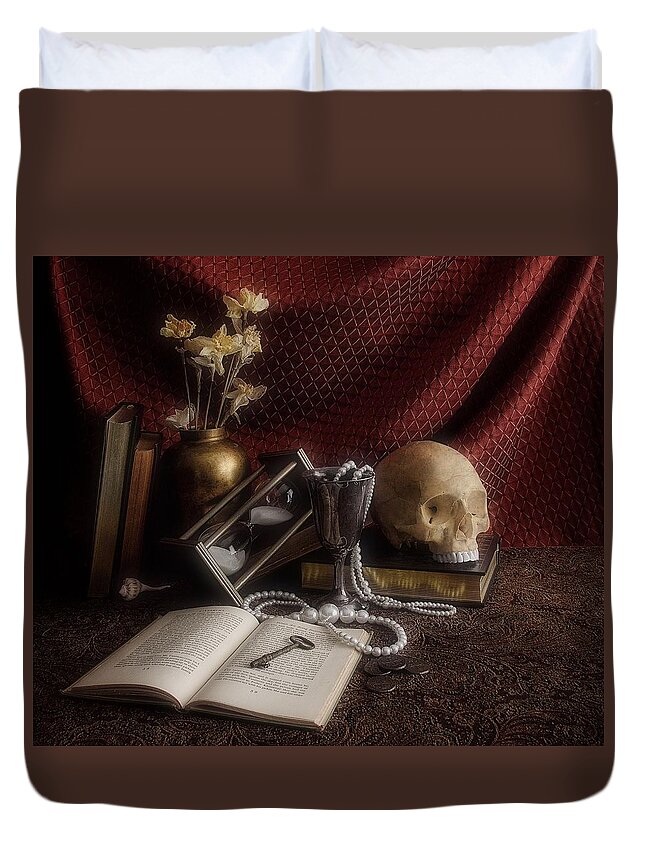 Death Duvet Cover featuring the photograph Memento Mori 2 by Mark Fuller