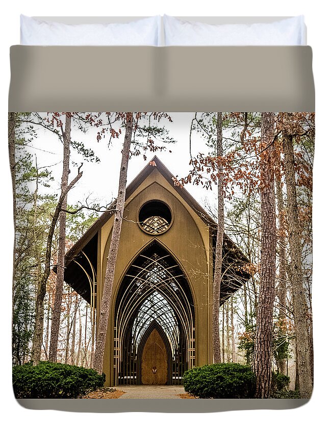 Mildred B. Cooper Memorial Chapel Duvet Cover featuring the photograph Mildred B. Cooper Memorial by Joe Kopp