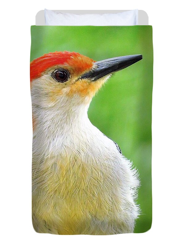 Woodpeckers Duvet Cover featuring the photograph Mister Red Bellied Woodpecker by Lori Frisch
