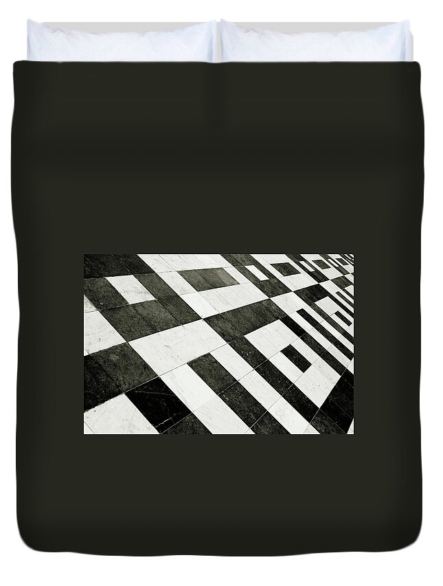 Black Color Duvet Cover featuring the photograph Mix Background by Falcatraz