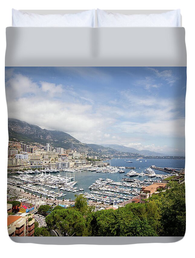 Outdoors Duvet Cover featuring the photograph Monaco by Tatyana Tomsickova Photography