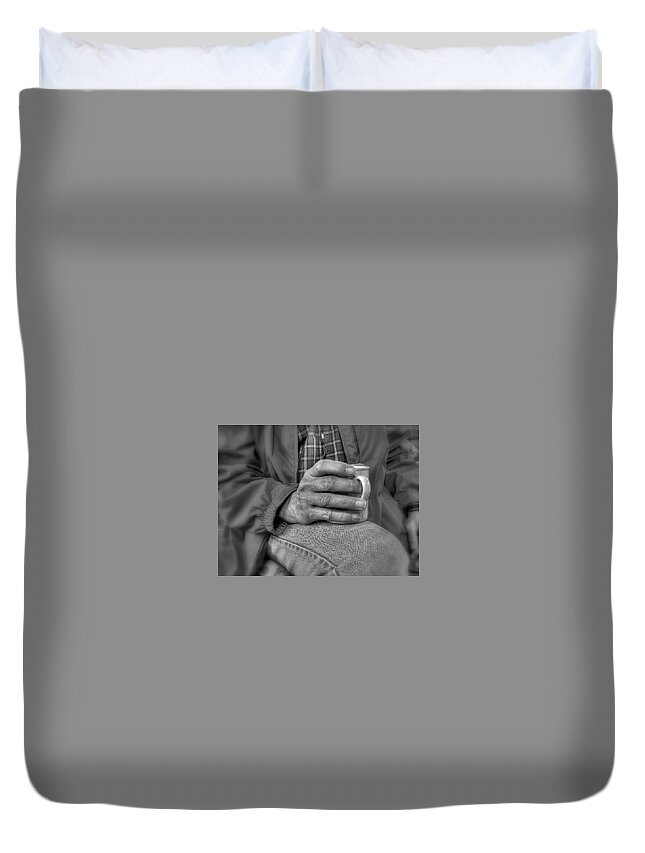 Morning Duvet Cover featuring the photograph Morning Coffee by Farol Tomson