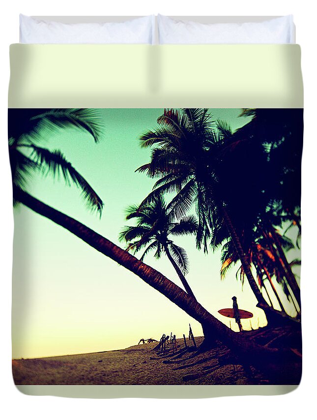 Surfing Duvet Cover featuring the photograph Morning Gaze by Nik West