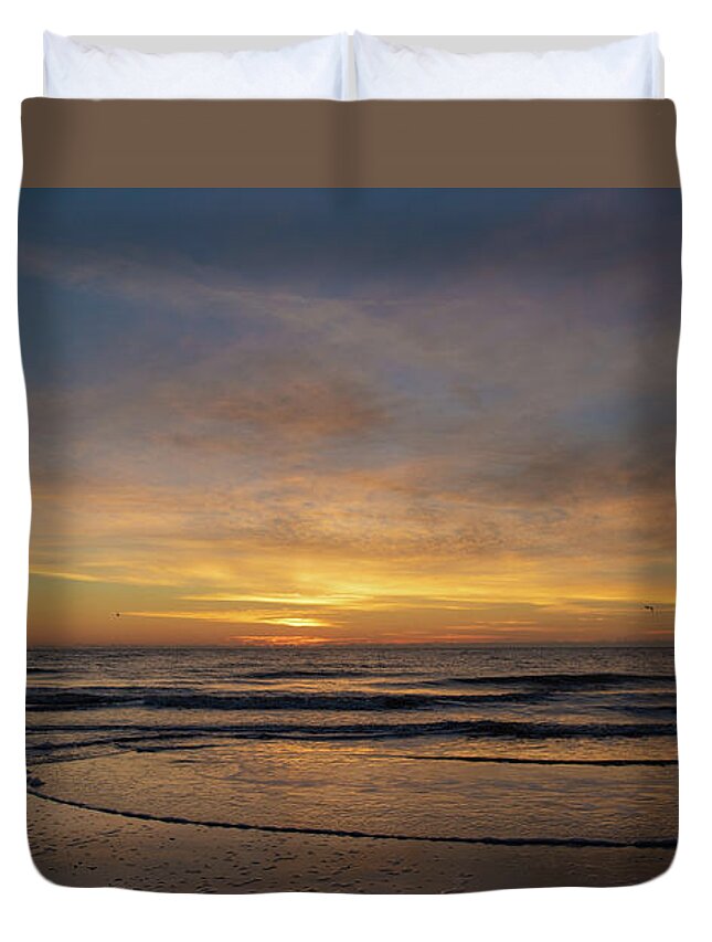 Sunrise Duvet Cover featuring the photograph Morning Reflections From Hilton Head Island No. 325 by Dennis Schmidt