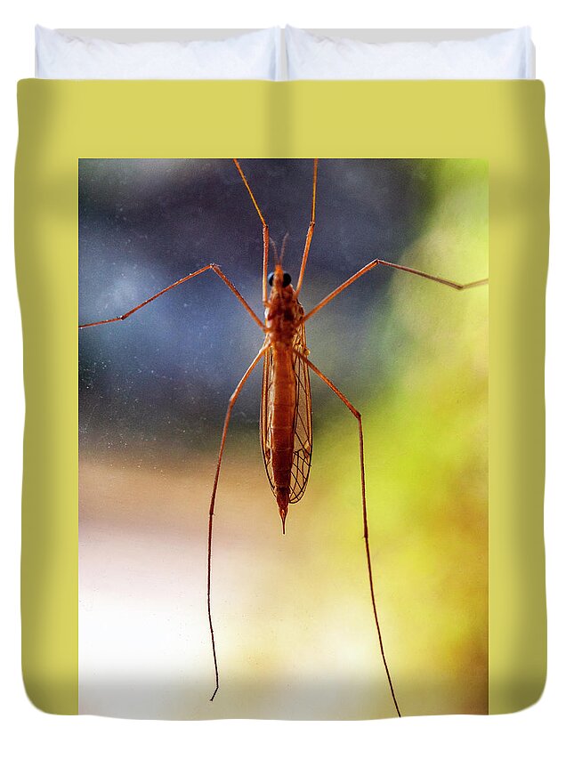 Mosquito Duvet Cover featuring the photograph Mosquito by Lonnie Paulson