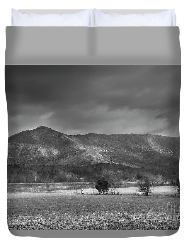 Smoky Mountains Duvet Cover featuring the photograph Mountain Weather by Mike Eingle