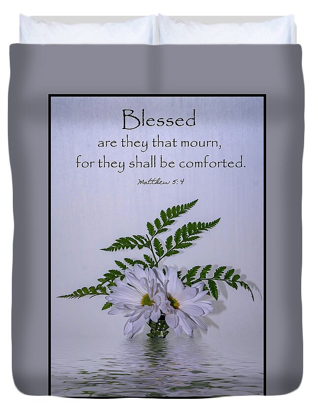 Bible Duvet Cover featuring the photograph Mourning by Cathy Kovarik