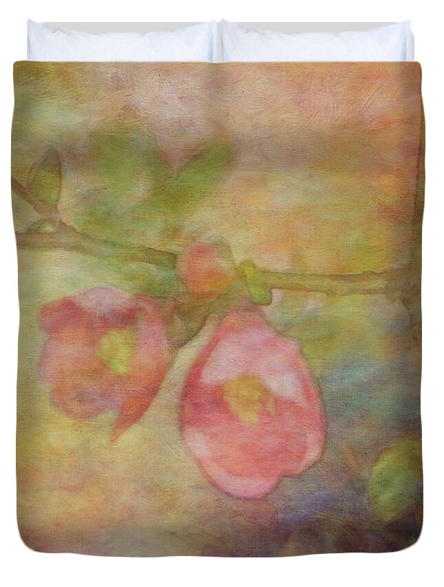 Impressionist Duvet Cover featuring the photograph Muted Primaries 8844 IDP_2 by Steven Ward