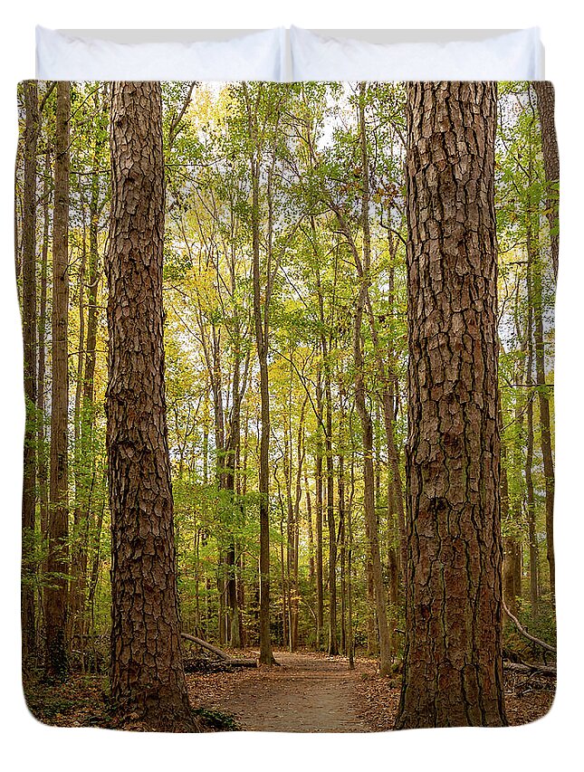 Hike Duvet Cover featuring the photograph Nature's Entry by Donna Twiford