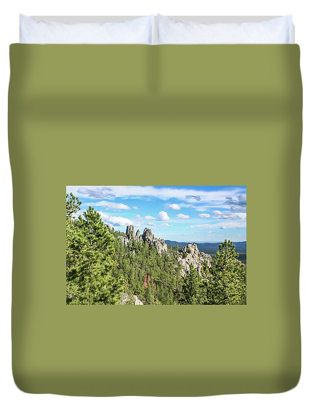Dawn Richards Duvet Cover featuring the photograph Needles in the Midst by Dawn Richards