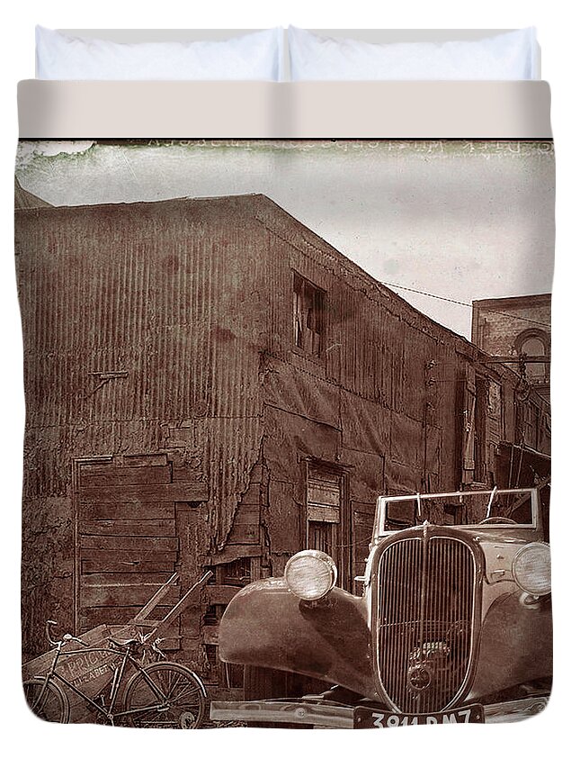 Ghetto Duvet Cover featuring the photograph New 1936 Citroen Old Neighborhood by Pheasant Run Gallery