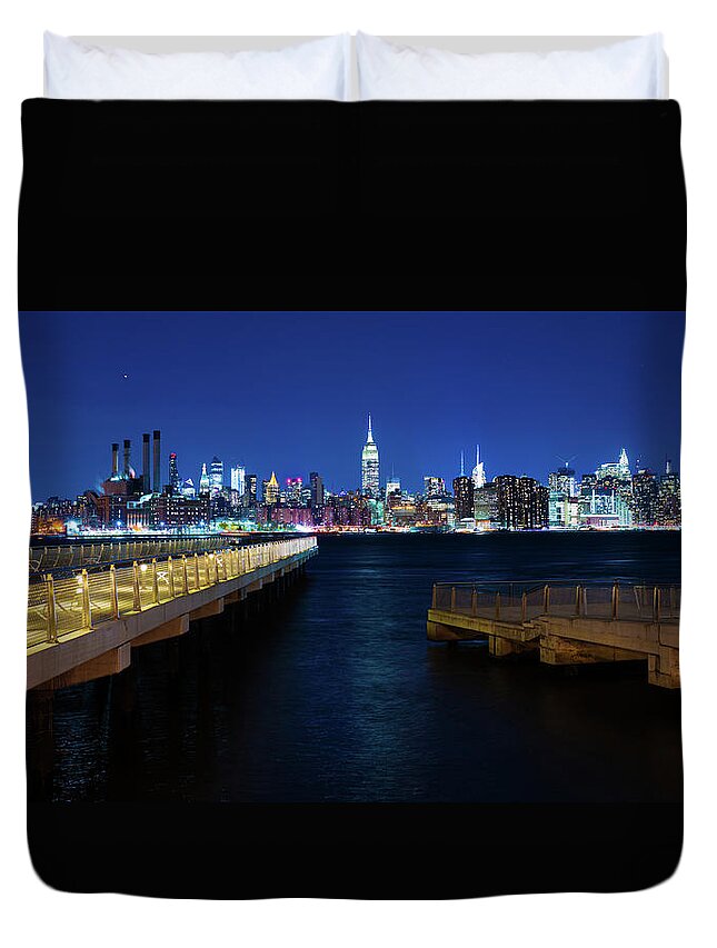 Night Duvet Cover featuring the photograph Night by Theodore Jones