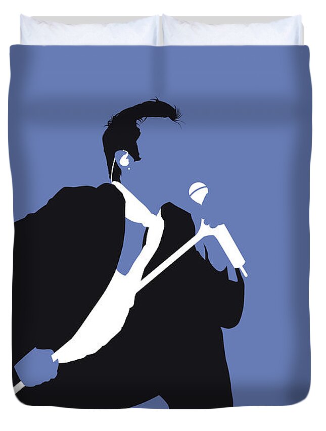 Robbie Duvet Cover featuring the digital art No228 MY ROBBIE WILLIAMS Minimal Music poster by Chungkong Art