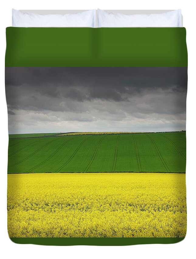 Scenics Duvet Cover featuring the photograph North Yorkshire, England by Design Pics/john Short