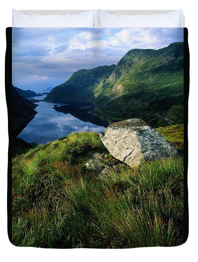 Scenics Duvet Cover featuring the photograph Norway, Maloy, Nordfjord, Alpine Tundra by Paul Souders