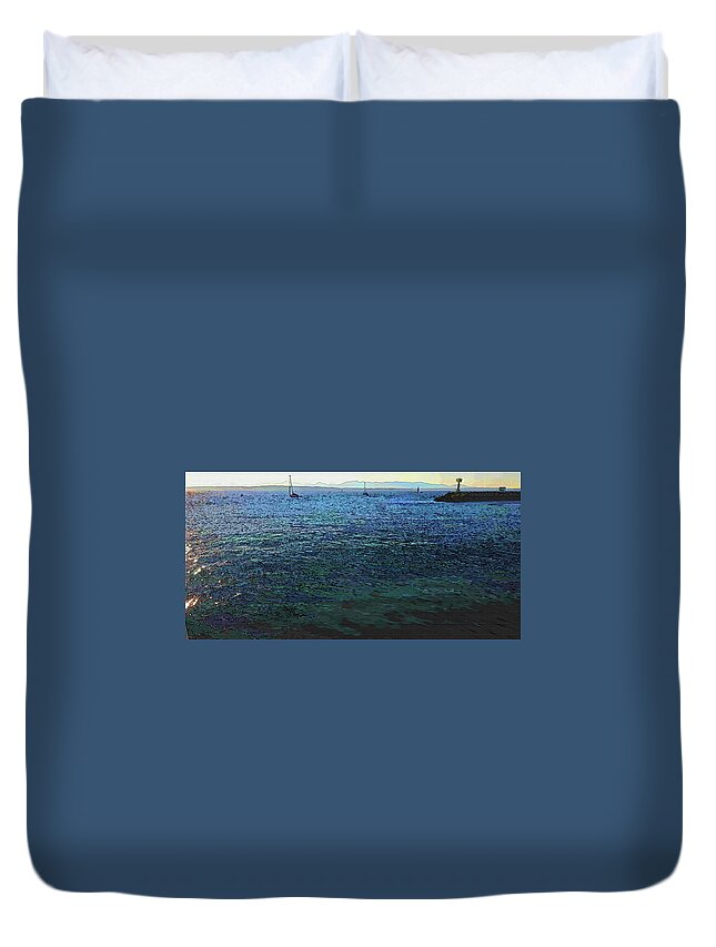 Ocean Duvet Cover featuring the photograph Ocean Expanse by Robert Bissett