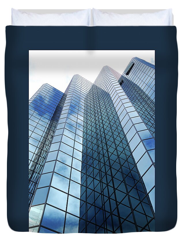 Corporate Business Duvet Cover featuring the photograph Office Building by Mathieukor