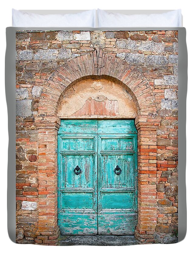 Arch Duvet Cover featuring the photograph Old Dor In Tuscany by Zoonar/p.jilek