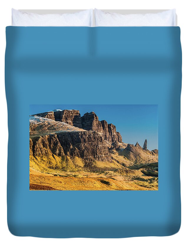 Britain Duvet Cover featuring the photograph Old Man of Storr, Skye by David Ross