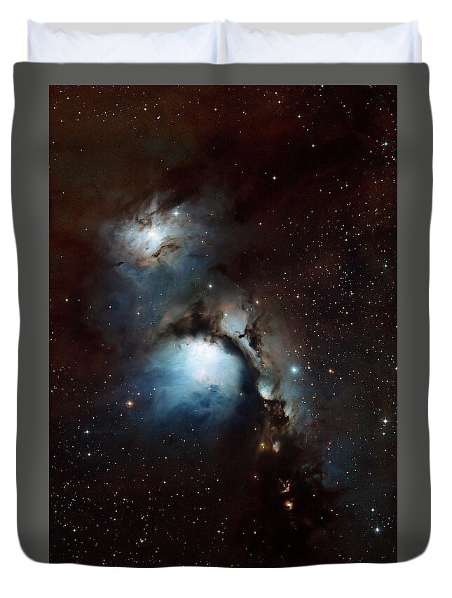 Orion's Belt Duvet Cover featuring the painting Orion's Belt by Cosmic Photo