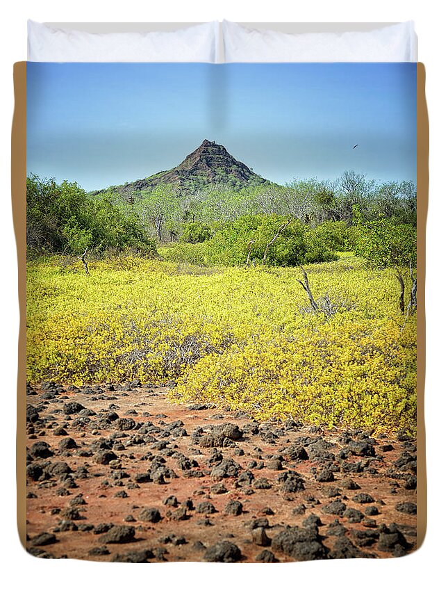 Mountain Duvet Cover featuring the photograph Other World by Becqi Sherman