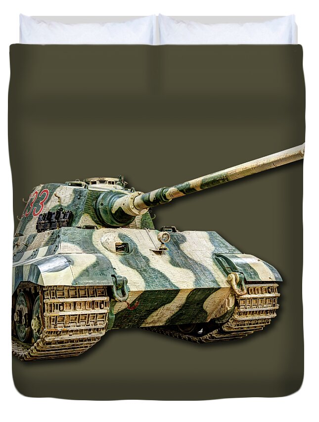 Tiger Ii Duvet Cover featuring the photograph Panzer VI Tiger II Canvas by Weston Westmoreland