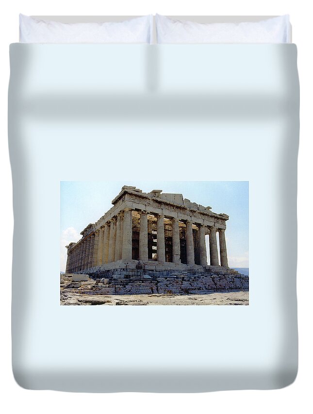 Parthenon Duvet Cover featuring the photograph Parthenon - Athens, Greece by Richard Krebs