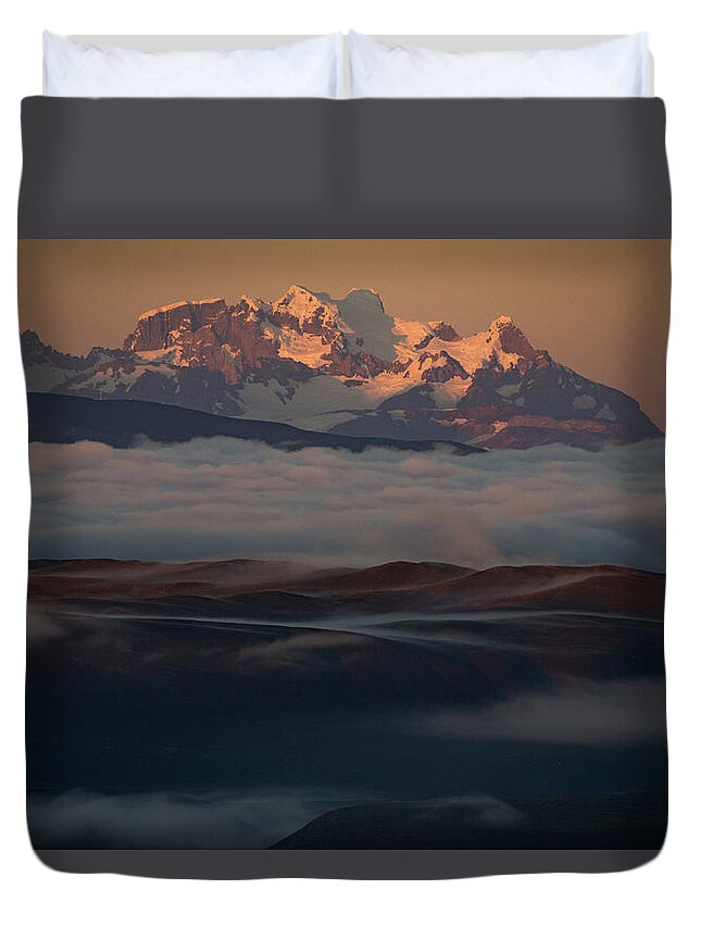 Chile Duvet Cover featuring the photograph Patagonian Twilight by Mark Hunter