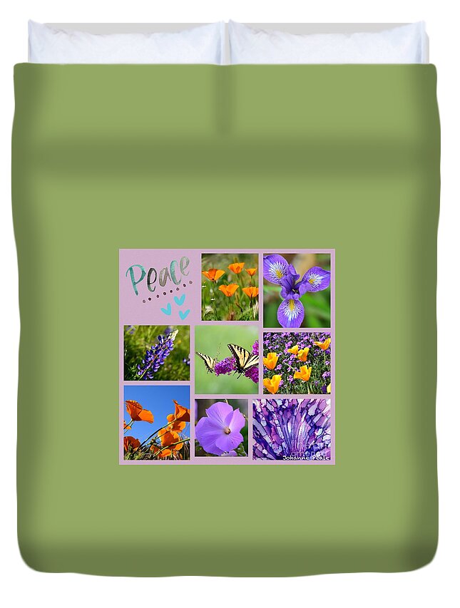 Peace Duvet Cover featuring the photograph Peace by Johanne Peale