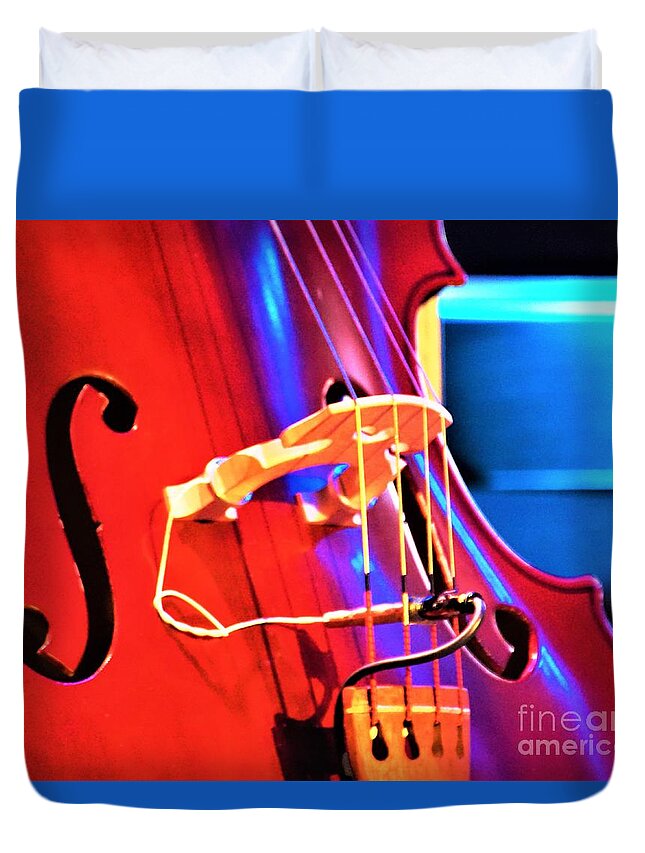 Musical Instrument Duvet Cover featuring the photograph Play me some Music by Merle Grenz