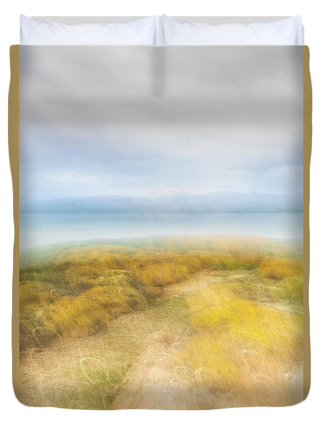 Abstract Duvet Cover featuring the photograph Portencross by Adam West