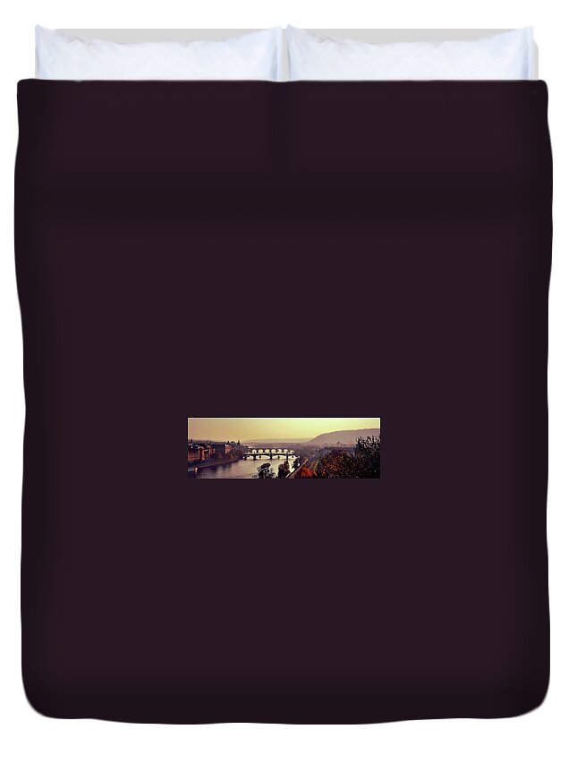 Tranquility Duvet Cover featuring the photograph Prague by Damien Te Whiu