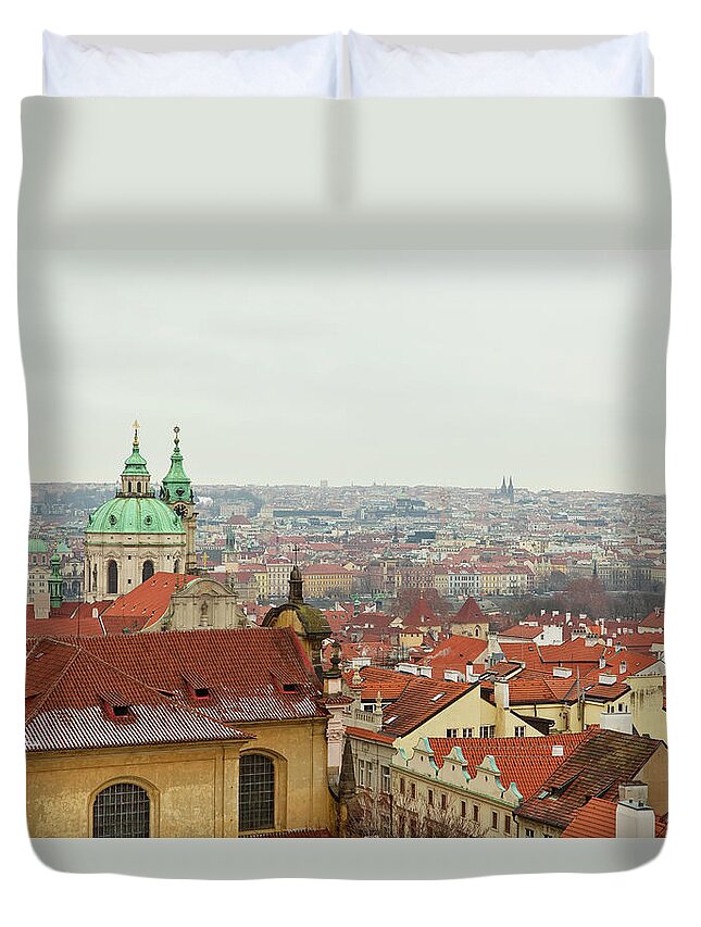 Tranquility Duvet Cover featuring the photograph Prague by Property Of Olga Ressem.