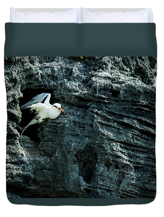 Atlantic Duvet Cover featuring the photograph Prepare for Departure by Jeff at JSJ Photography
