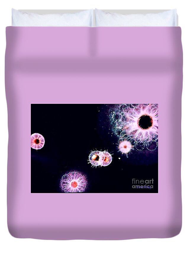Evolution Duvet Cover featuring the digital art Primordial by Denise Railey