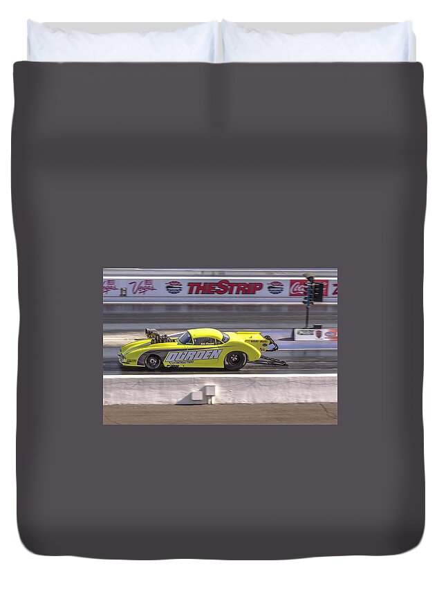 Pro Mod Duvet Cover featuring the photograph Pro Mod Corvette by Darrell Foster