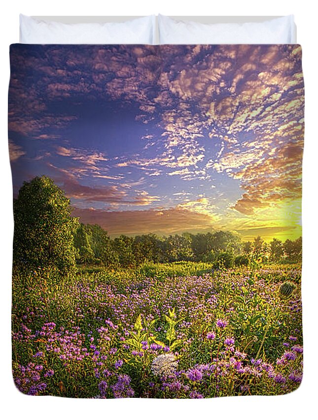 Life Duvet Cover featuring the photograph Promising A New Day by Phil Koch
