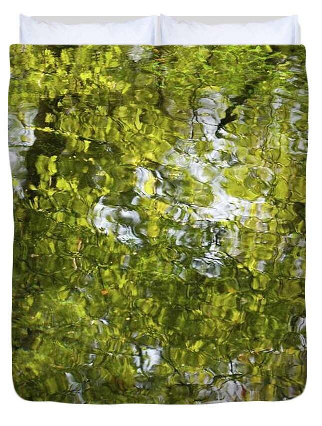 Monet Duvet Cover featuring the photograph Reflections of Monet by T Lynn Dodsworth