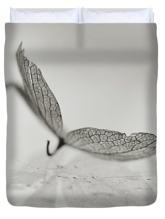 Minimal Duvet Cover featuring the photograph Reflective by Michelle Wermuth